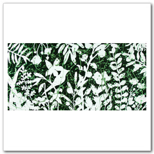 [유화 그림액자] 새와 꽃 정원 풍경화 추상화  91 x 45.5cm