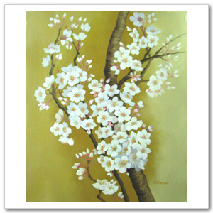 [유화 그림액자] 벚꽃 61x51cm